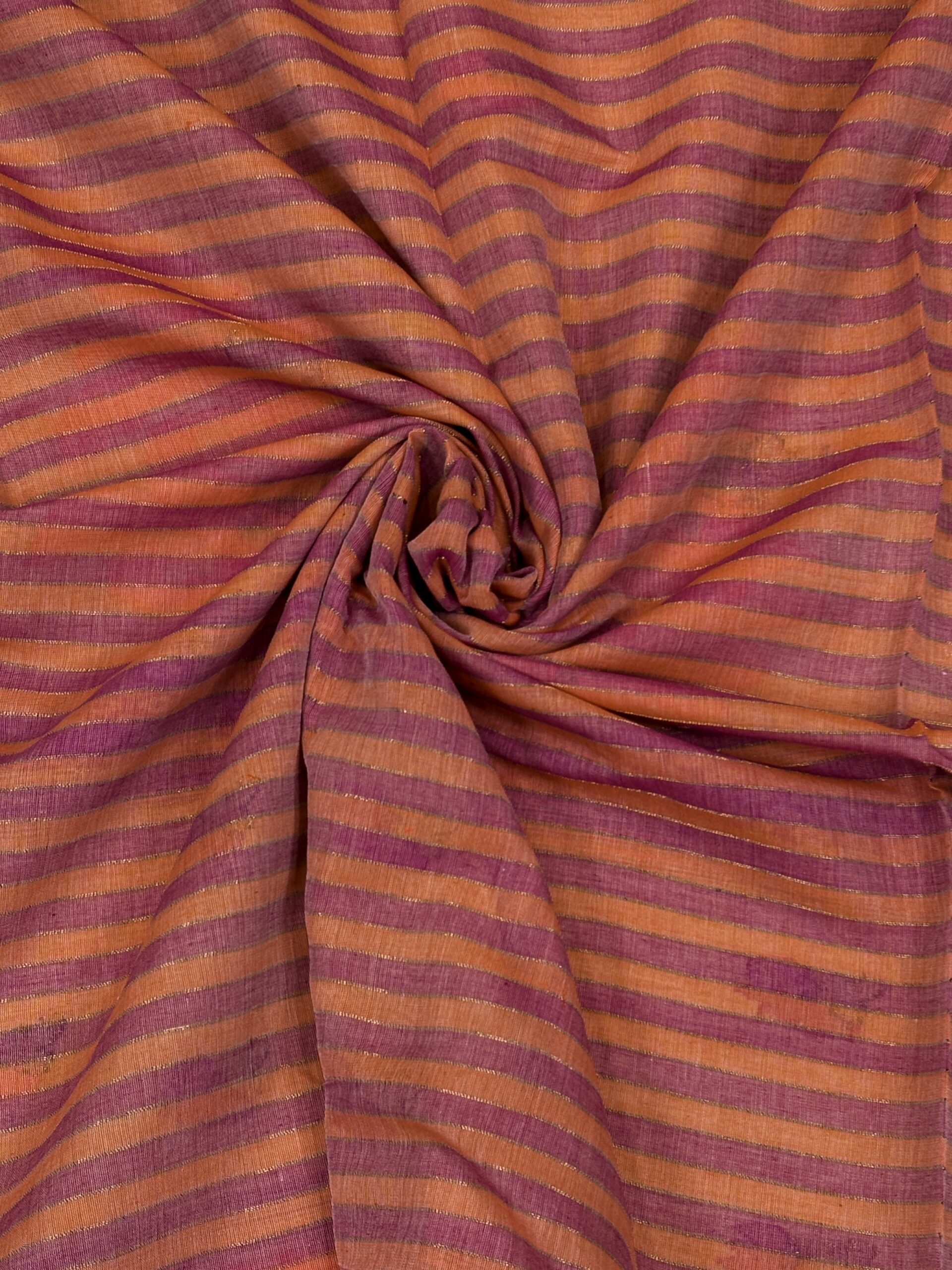 Pinkish Tan Handloom Premium Cotton Jamdani Saree - Image 3
