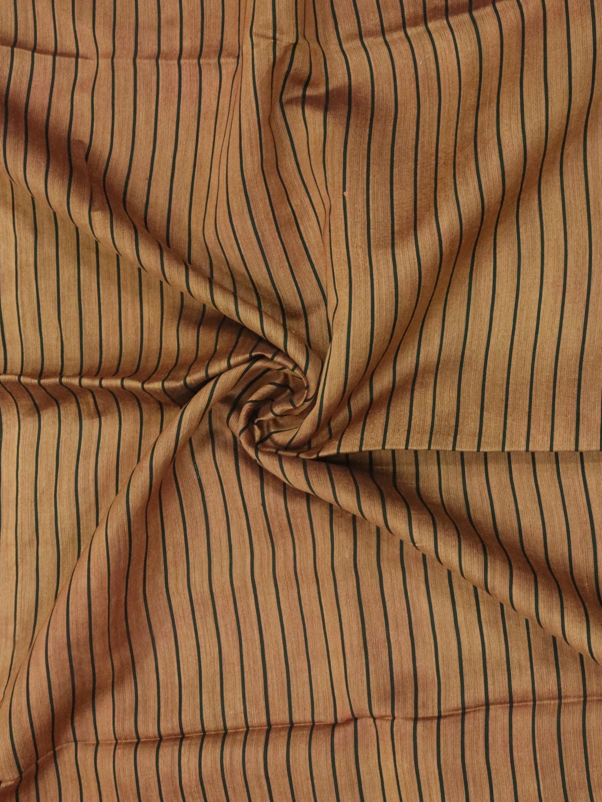Orangish Black Cotton Silk Zari Jamdani Saree - Image 9