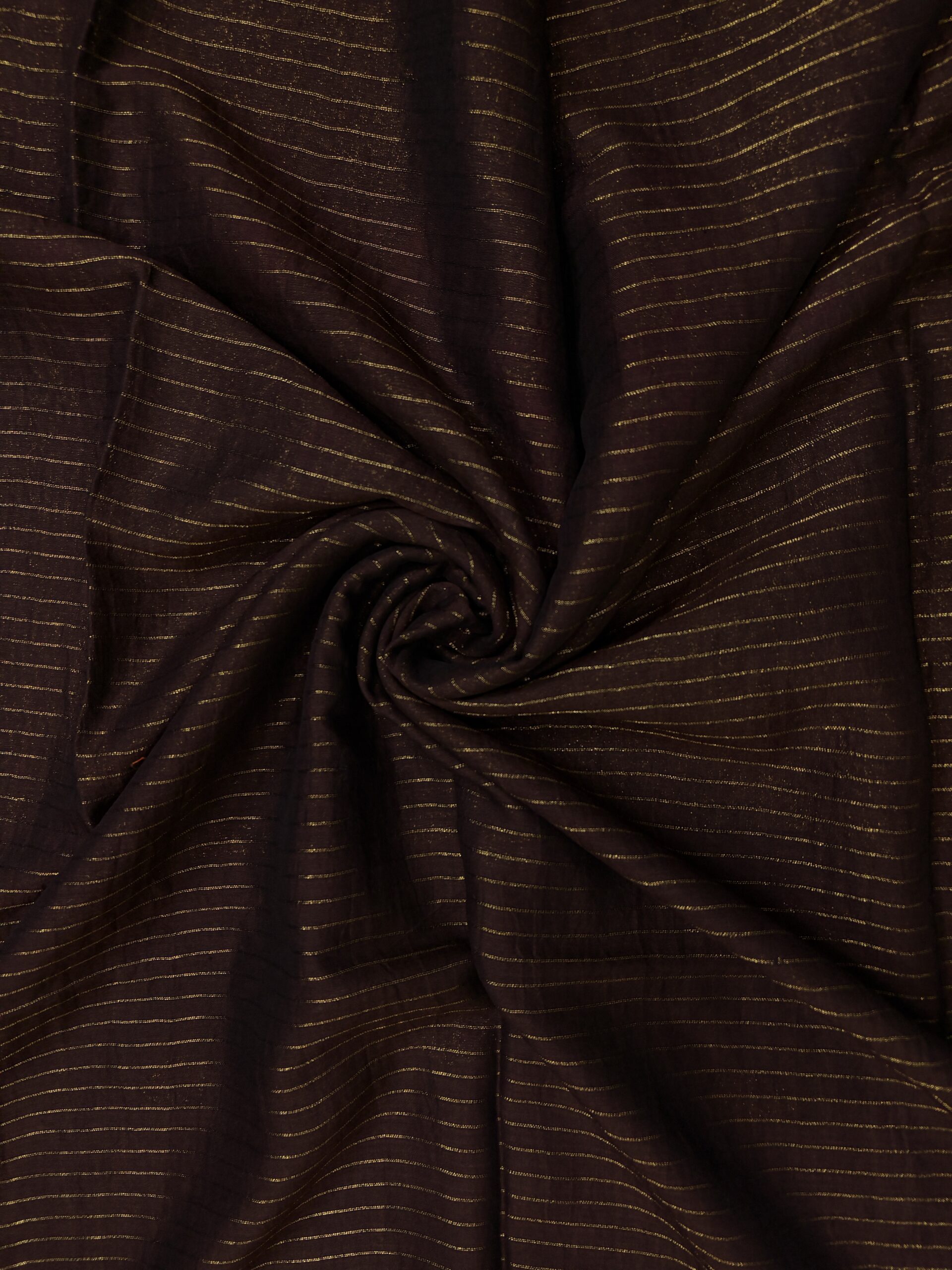 Brown Paisley Katan Silk Jamdani Saree with Blouse Piece - Image 6
