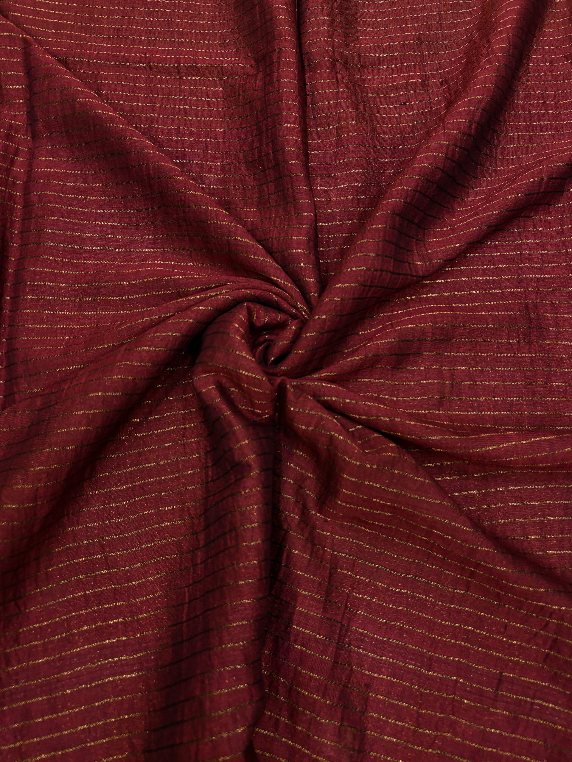 Lemon Ginger Katan Silk Jamdani Saree with Blouse Piece - Image 5