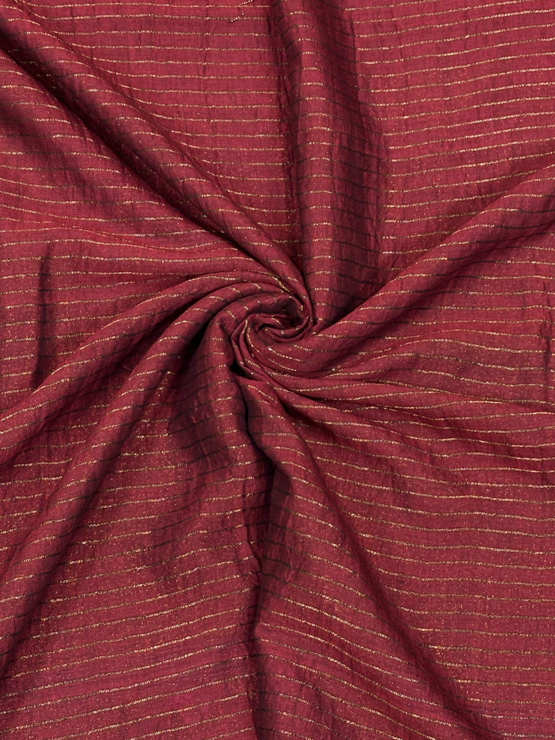 Maroon Katan Silk Jamdani Saree with Blouse Piece - Image 5
