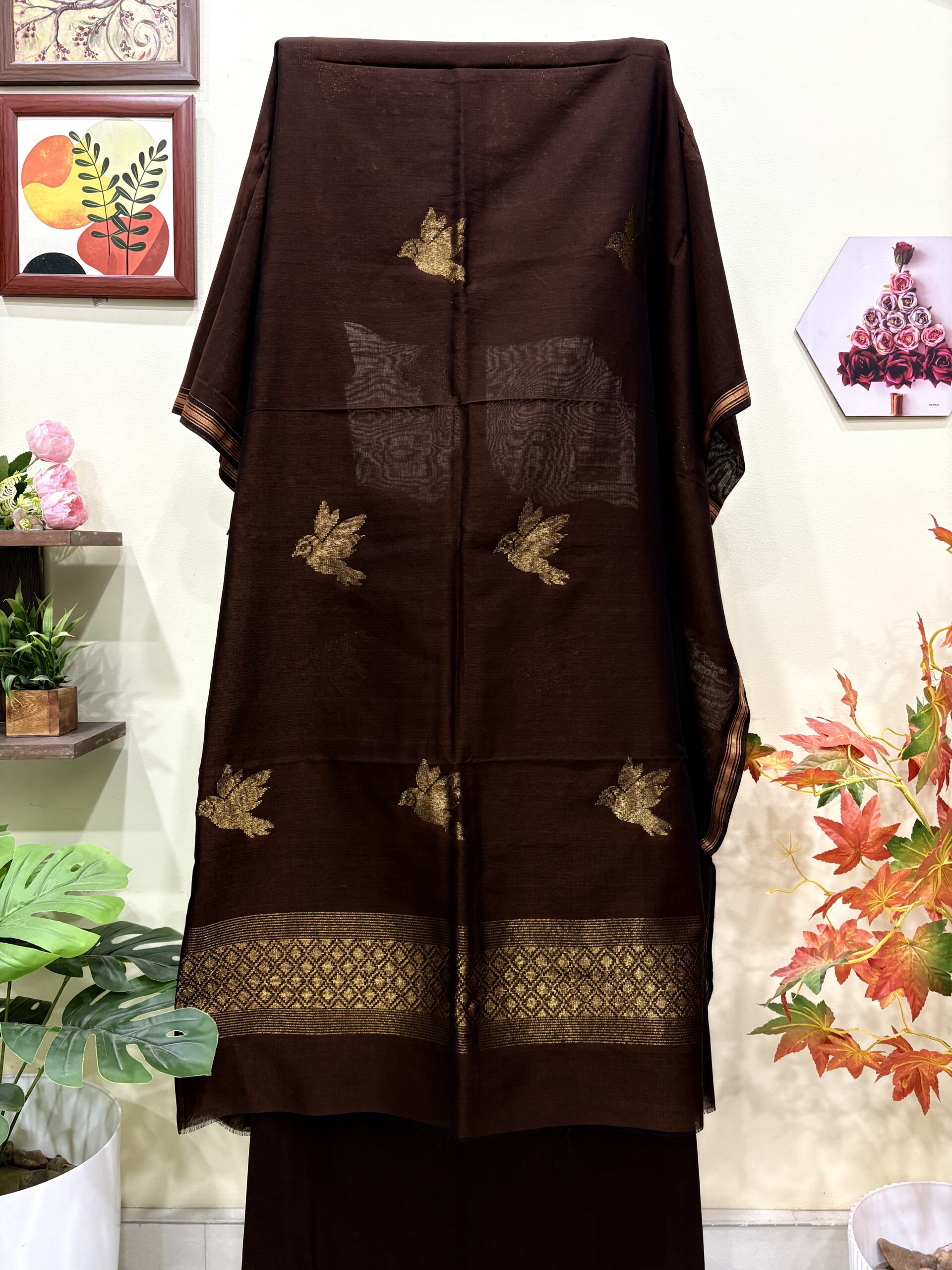 Chocolate Premuium Mulmul Cotton Coord Suit Set - Image 2