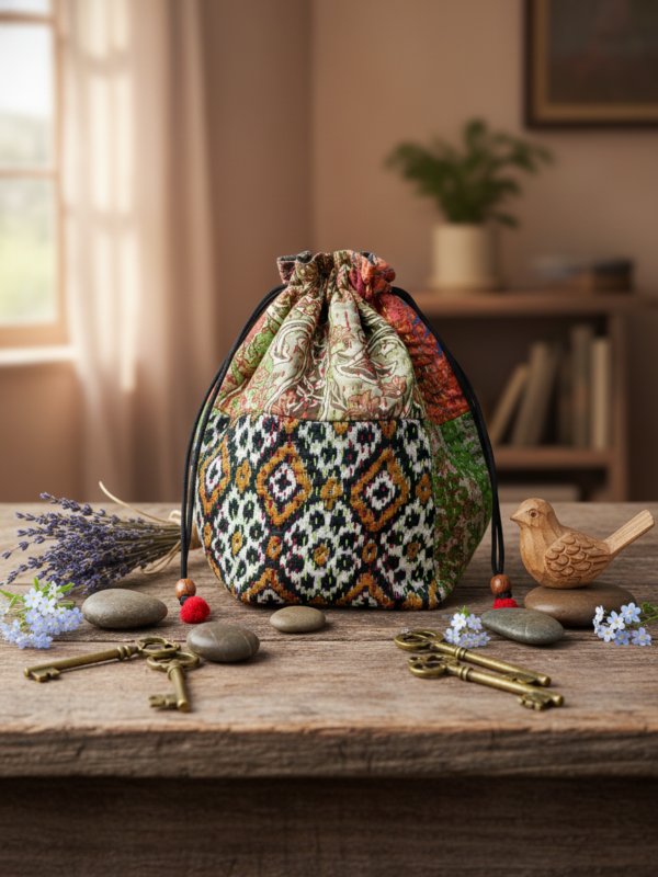 Kantha Stitch Batua Bag