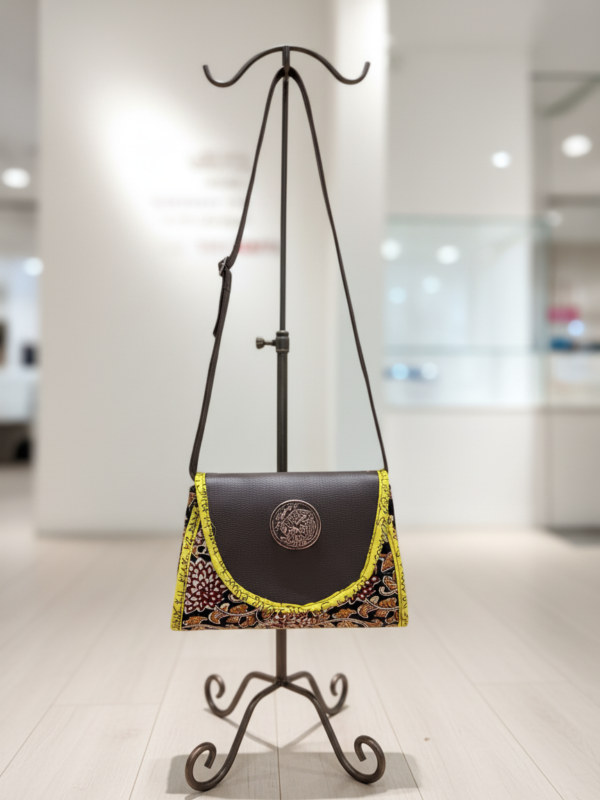 Cotton Kalamkari Printed Crossbody Sling Fold Bag for Women and Girls Multicolour