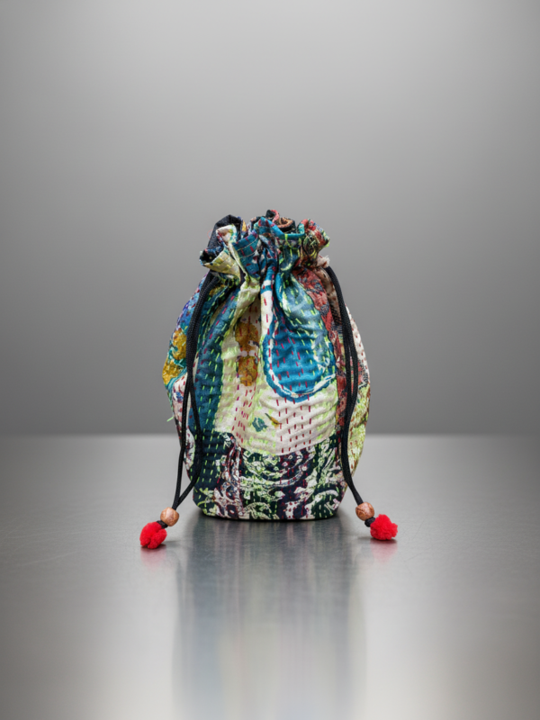 Kantha Stitch Batua Bag