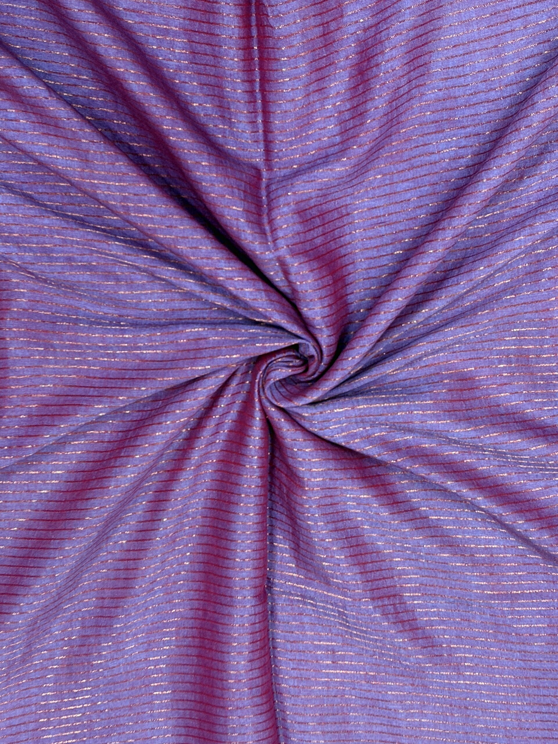Red Floral Mina Buta Organic Linen Jamdani Saree - Image 7