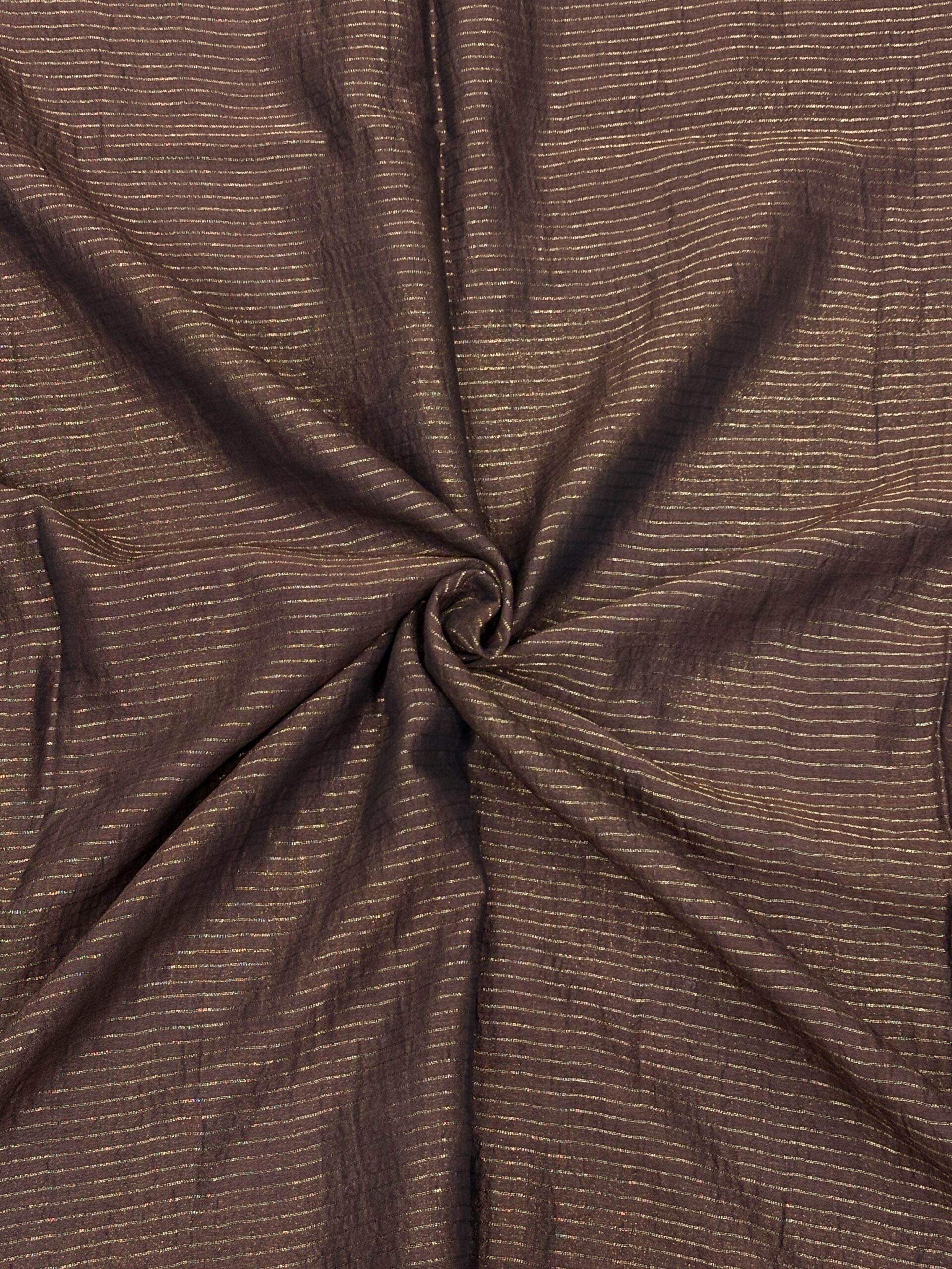 Dark Bwown Katan Silk Jamdani Saree with Blouse Piece - Image 8