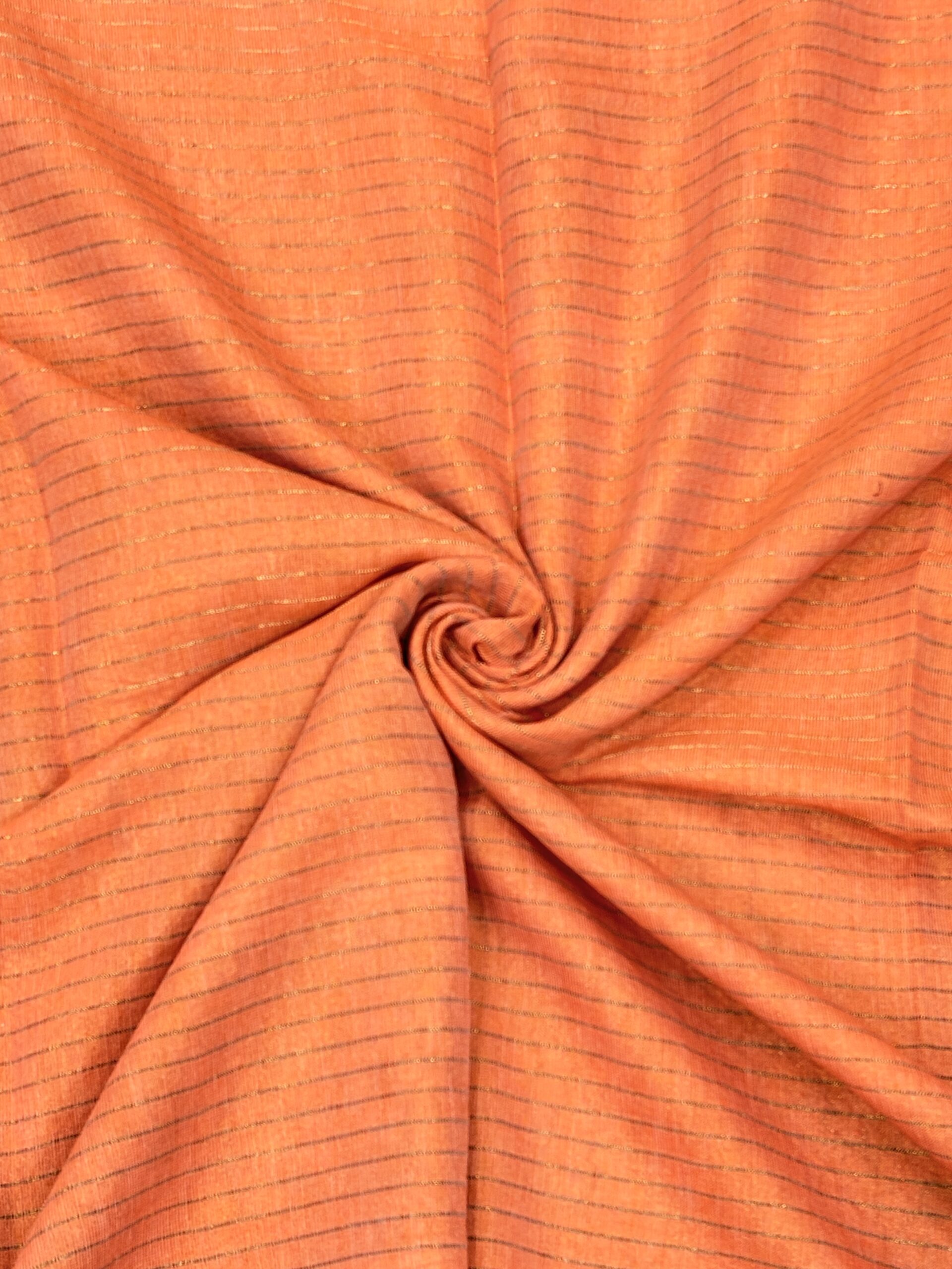 Off-White Floral Mina Buta Tissue Organic Linen Jamdani Saree with Blouse Piece - Image 7